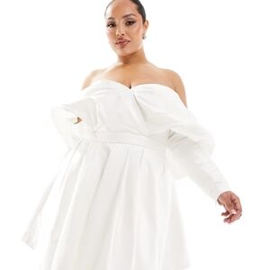 ASOS Elegant Strapless White Dress